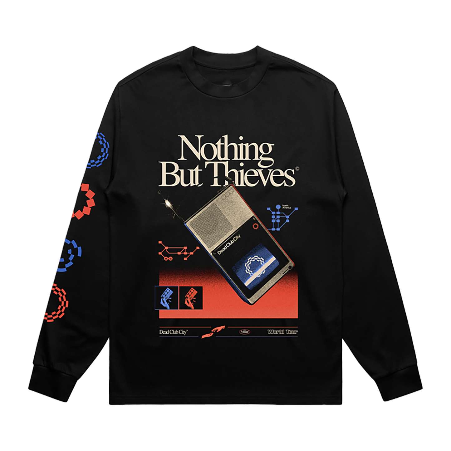 NBT WALKMAN BLACK LONGSLEEVE TEE